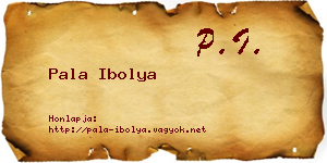 Pala Ibolya névjegykártya